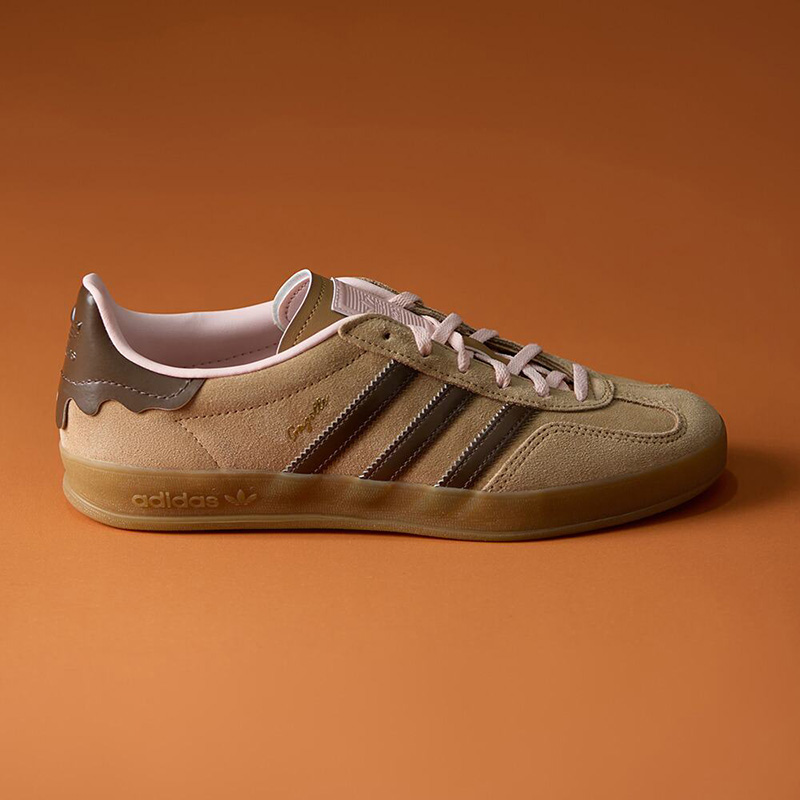 Adidas Shoes Samba - Кроссовки Adidas Originals JR8028 бежево-коричневые замшевые