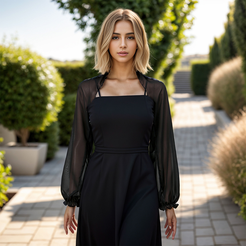 Blouse Off Shoulder - Сплошной цвет, шифоновая шаль, летняя рубашка