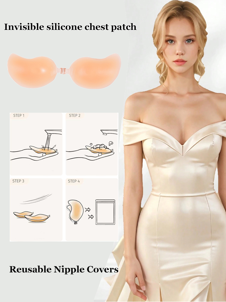 2 шт. многоразовые силиконовые – обзор и цена Bralette Triangle Set