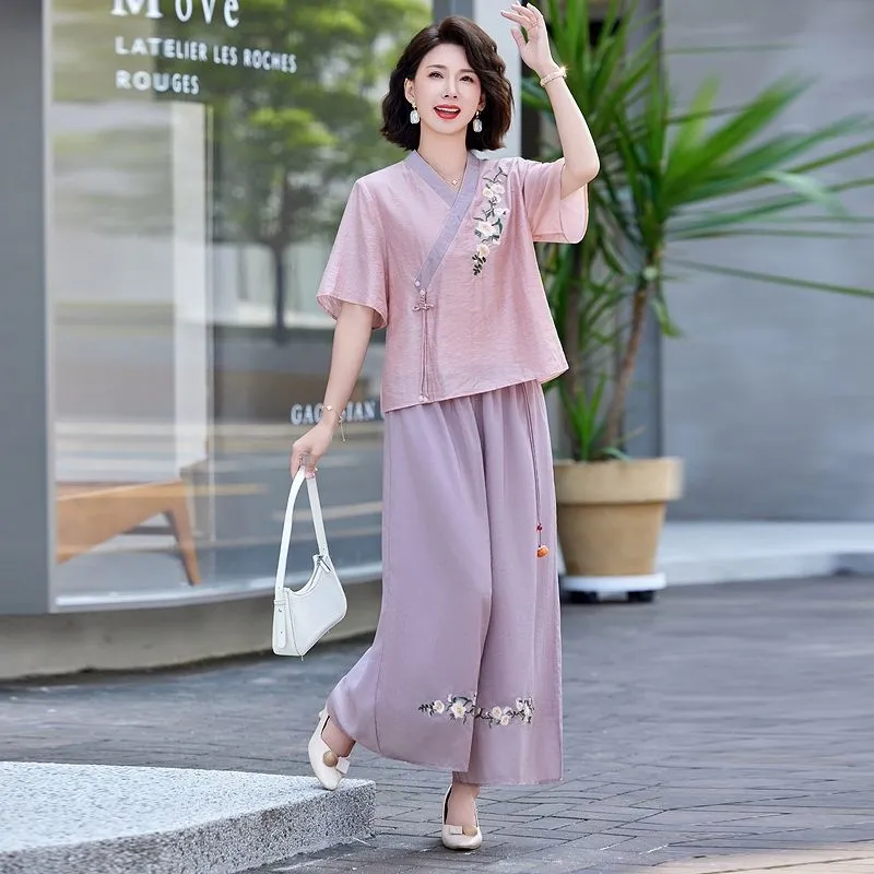Новый женский комплект из льна – обзор и цена Linen Pant Wide